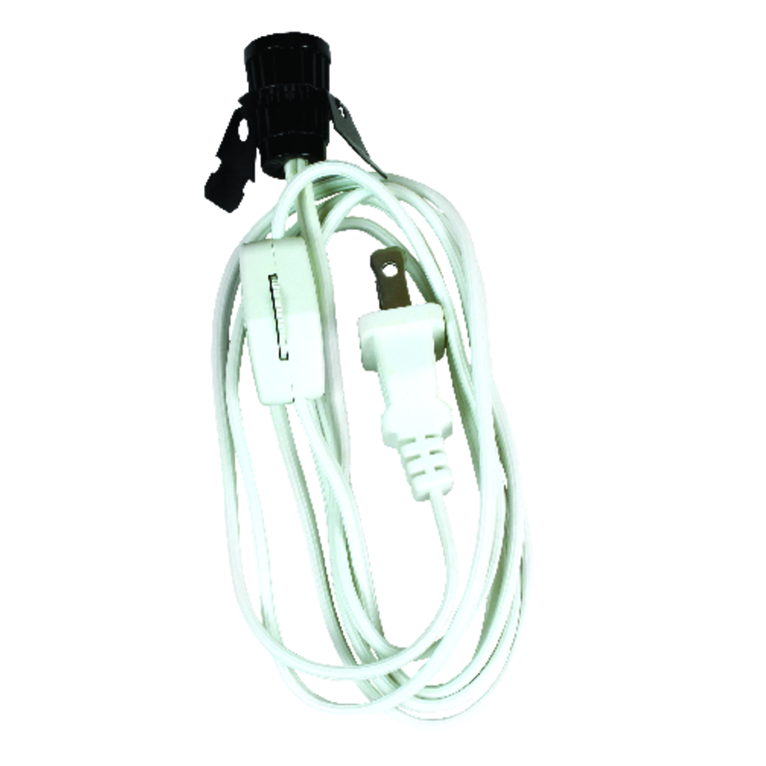 Jandorf Plastic Candelabra Base Lamp Cord Set 1 pk