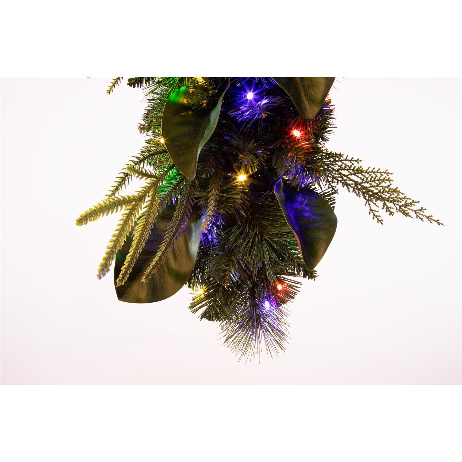 Celebrations 2 ft. L LED Prelit Multicolored Decorated Teardrop Wreath
