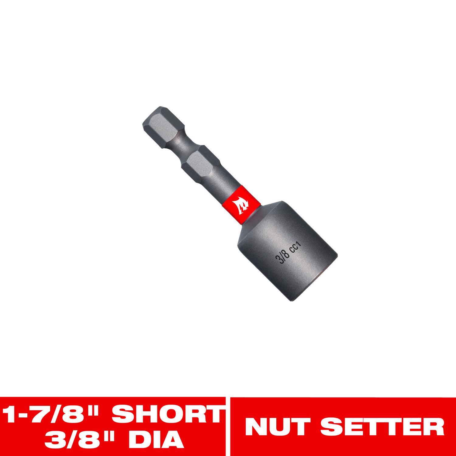 Diablo 3/8 in. X 1-7/8 in. L Black Oxide Magnetic Nut Setter 1 pc