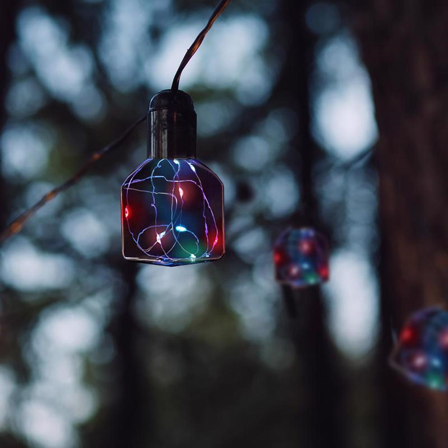 Feit Electric Fairy Square E26 (Medium) LED Bulb Multi-Colored 1 pk