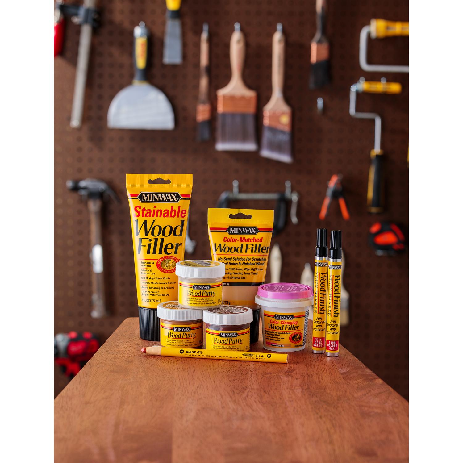 Minwax Wood Finish Stain Marker Semi-Transparent Ebony Oil-Based Stain Marker 1/3 oz
