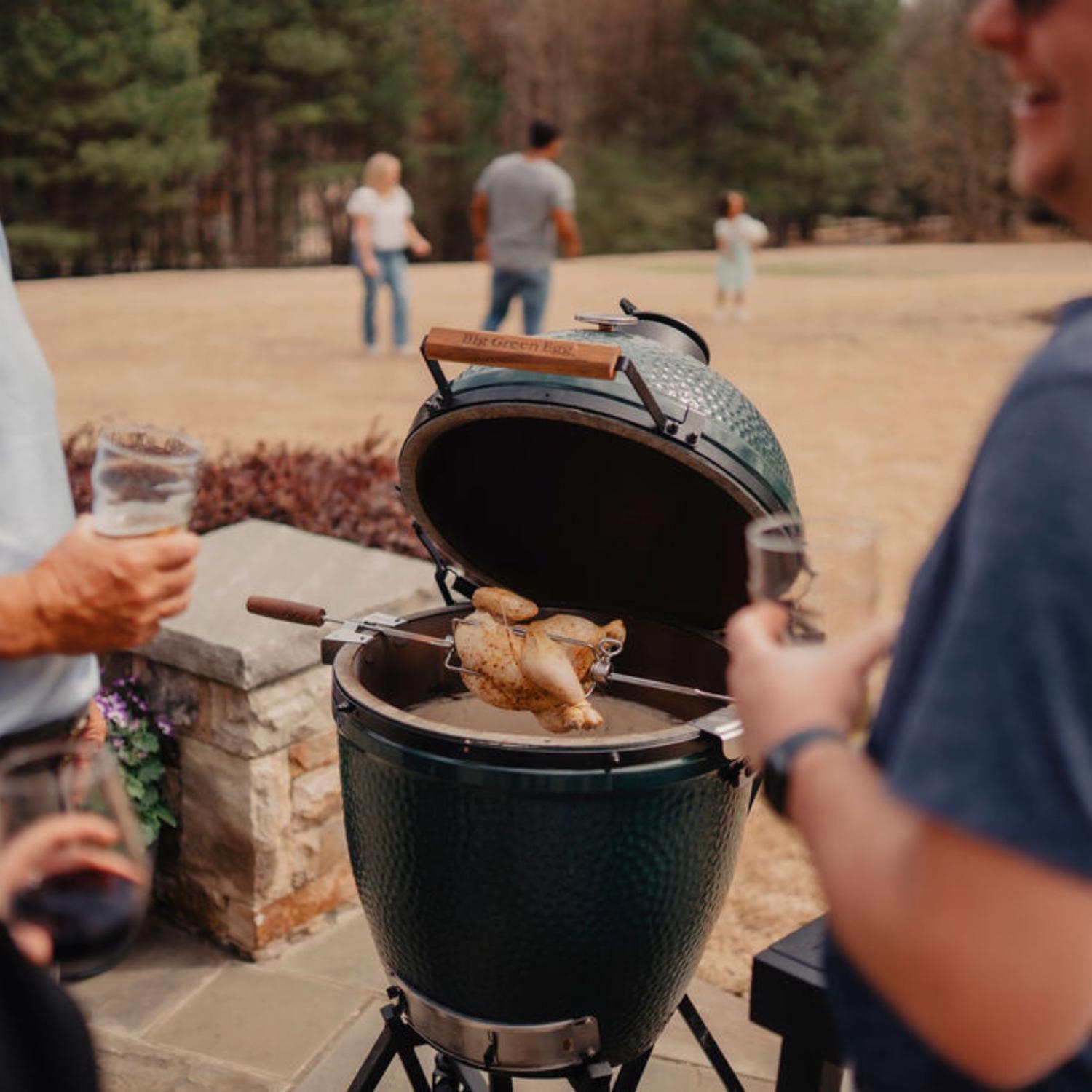 Big Green Egg (Lg) Stainless Steel Rotisserie Kit 1 pk