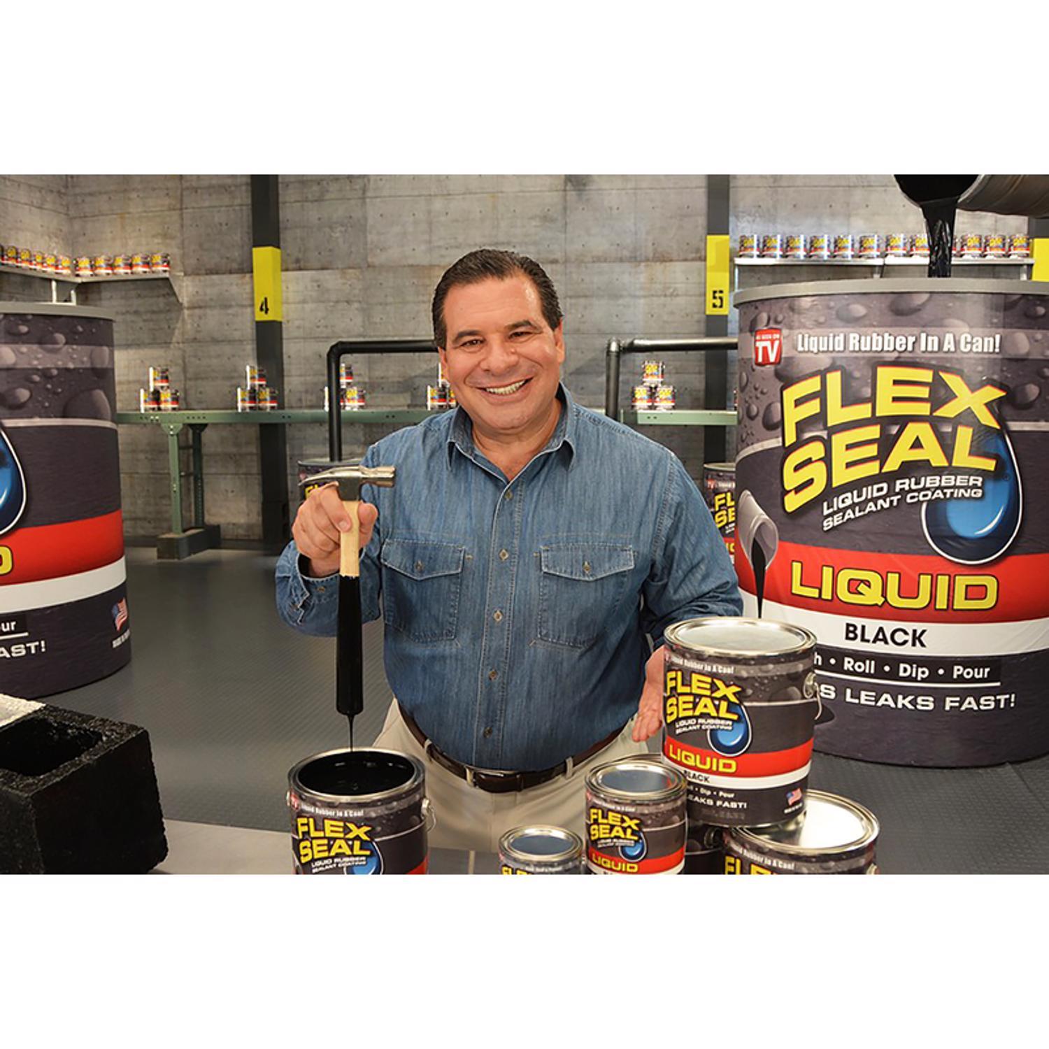 Flex Seal Family of Products Flex Seal Black Liquid Rubber Sealant Coating 16 oz