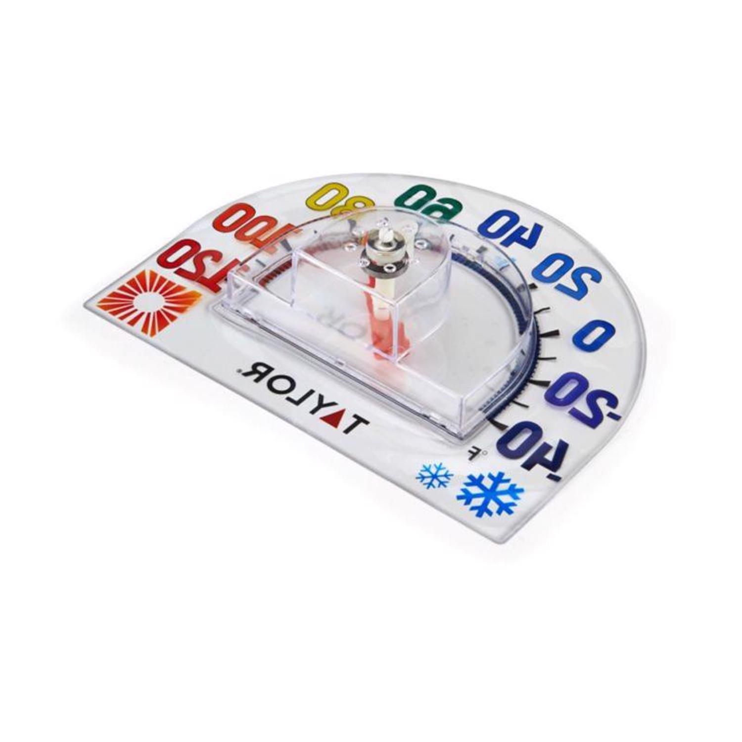 Taylor Window Cling Dial Thermometer Plastic Clear 7 in.