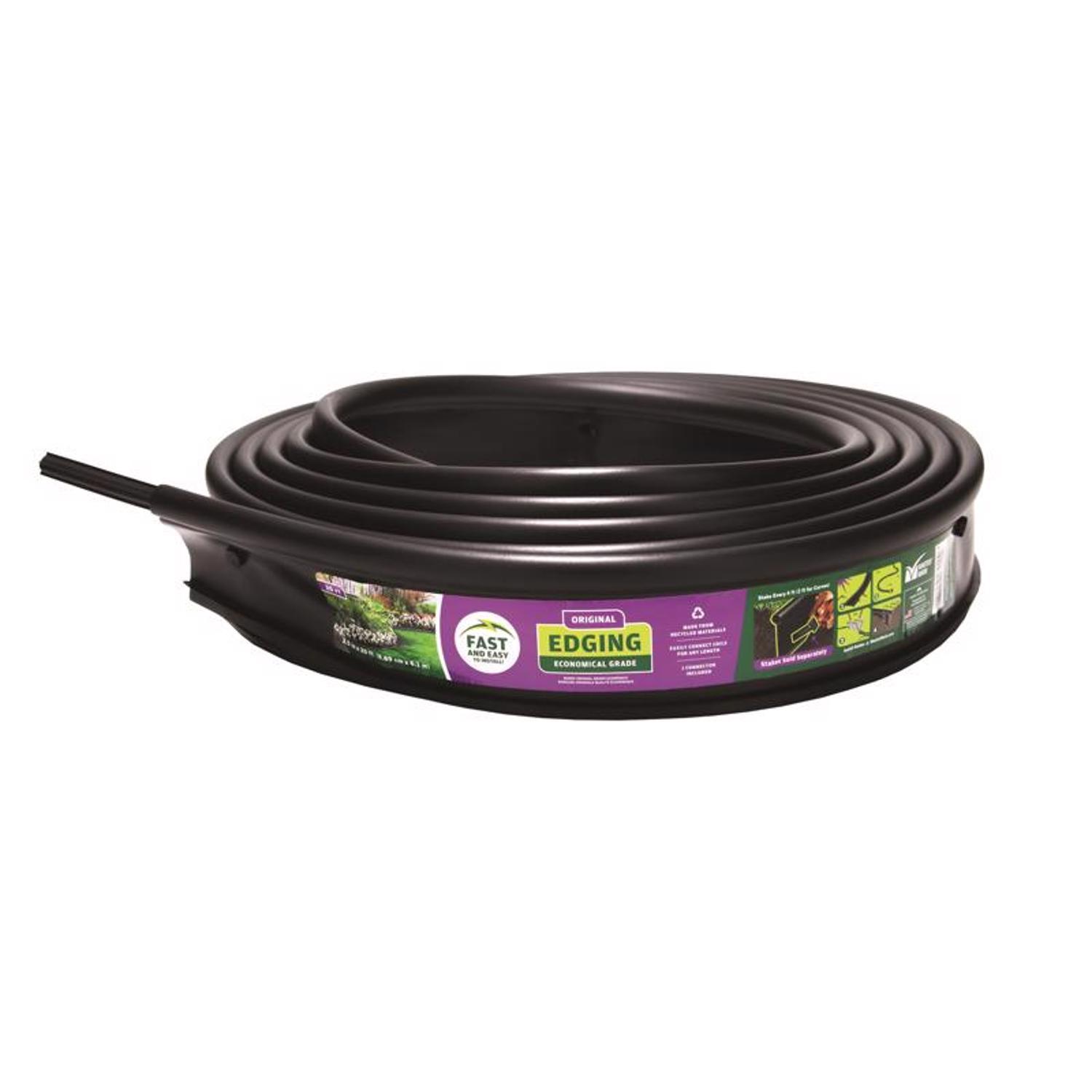 Master Mark Master Gardener 20 ft. L X 3.5 in. H Plastic Black Lawn Edging