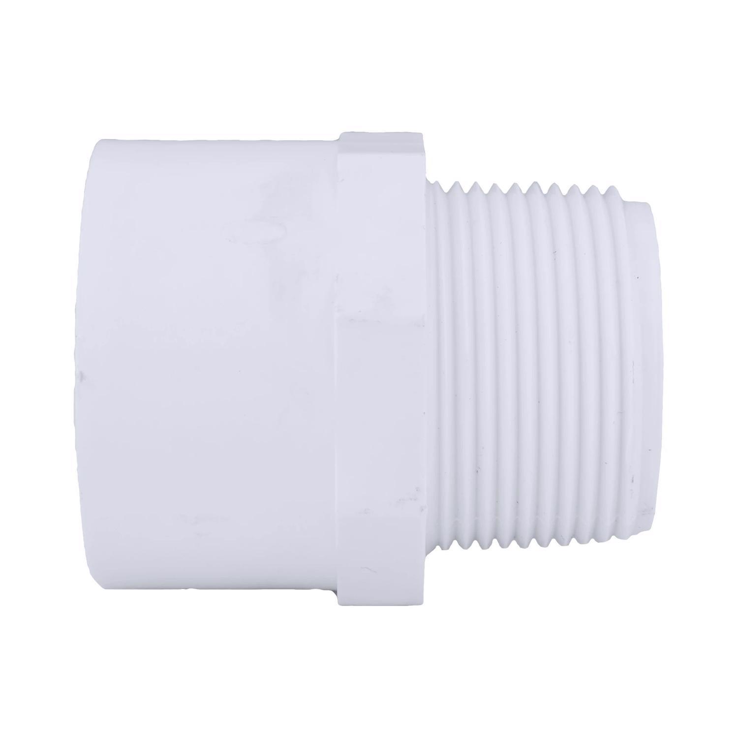 Charlotte Pipe Schedule 40 1-1/4 in. Slip X 1-1/4 in. D MPT PVC Pipe Adapter 1 pk