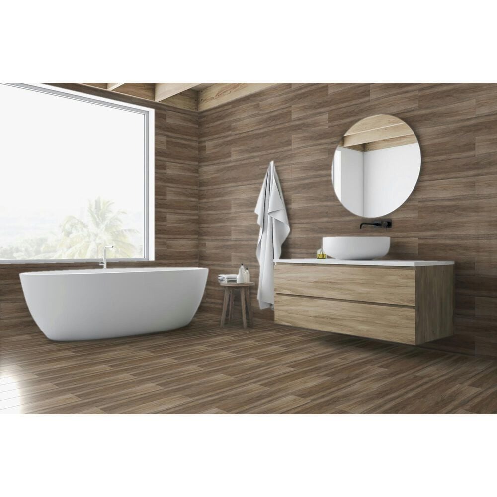 Emser Banzai Rigor Brown 6" x 35" Porcelain Tile