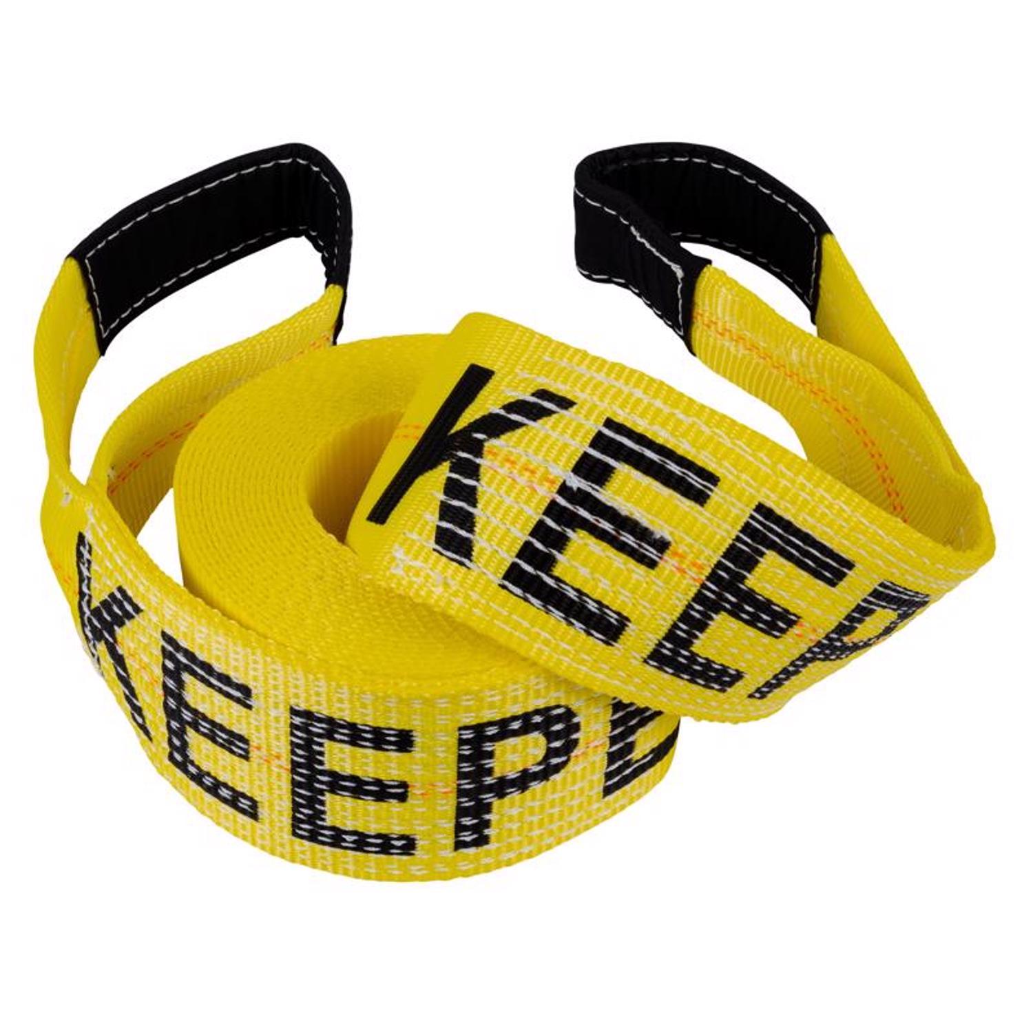 Keeper 4 in. W X 30 ft. L Yellow Vehicle Recovery Strap 10000 lb 1 pk