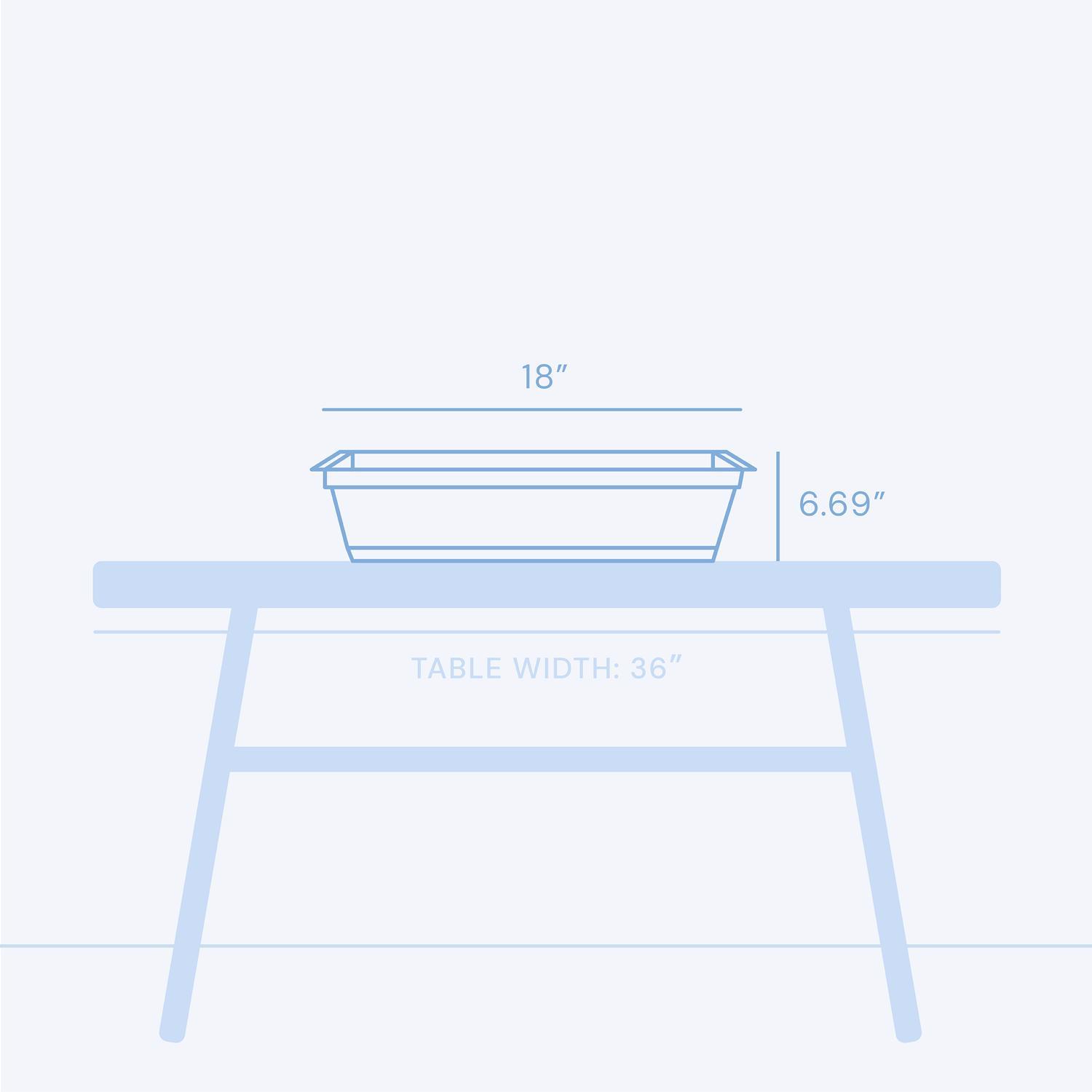 Bloem Dura Cotta 5.75 in. H X 18 in. W X 7.5 in. D Plastic Window Box Terra Cotta