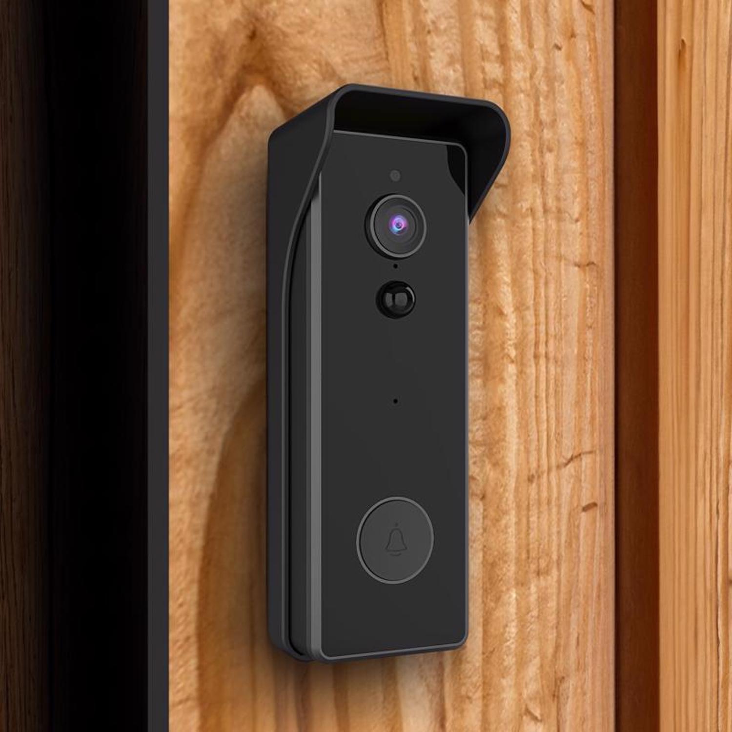 Feit Smart Home White Metal/Plastic Wireless Smart-Enabled Video Doorbell
