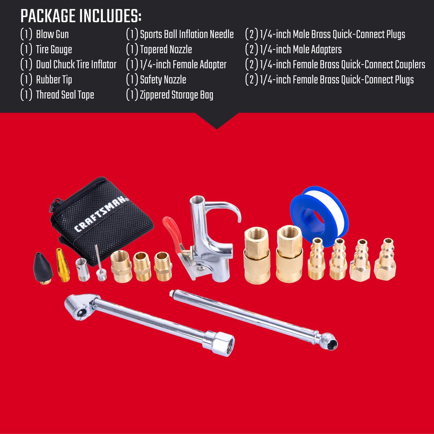 CRAFTSMAN 1/4 in. Air Tool Accessory Kit 18 pc