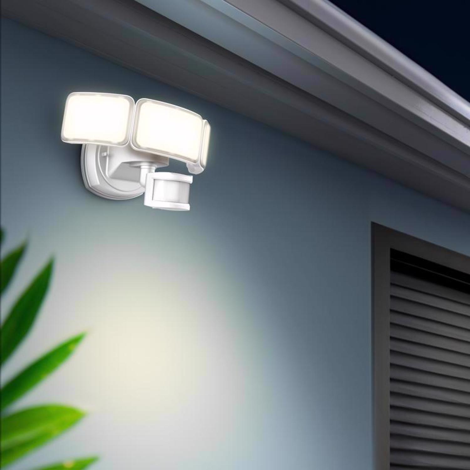 Feit Motion-Sensing Hardwired LED White Security Floodlight