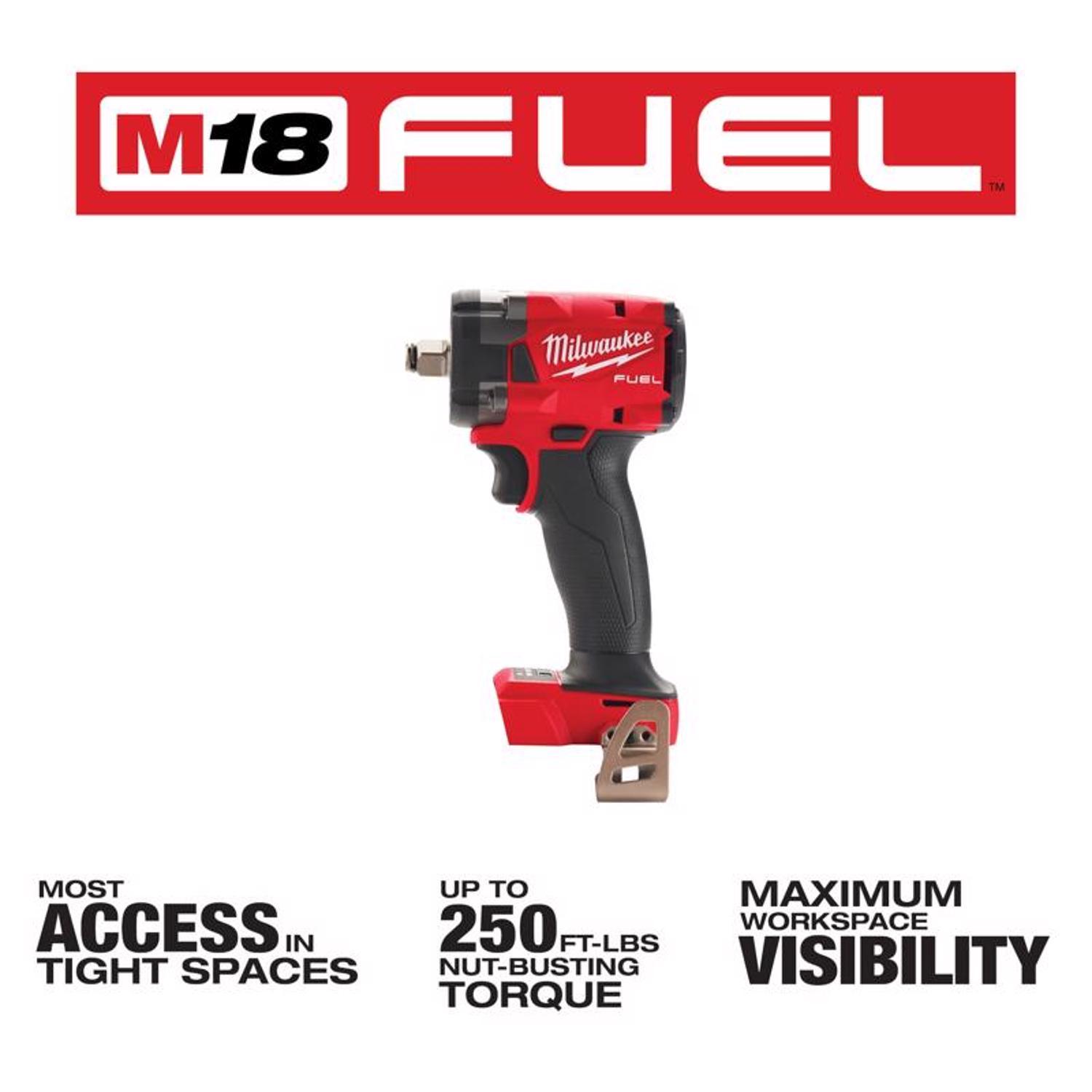 Milwaukee M18 FUEL 1/2 in. Cordless Brushless Impact Wrench Tool Only