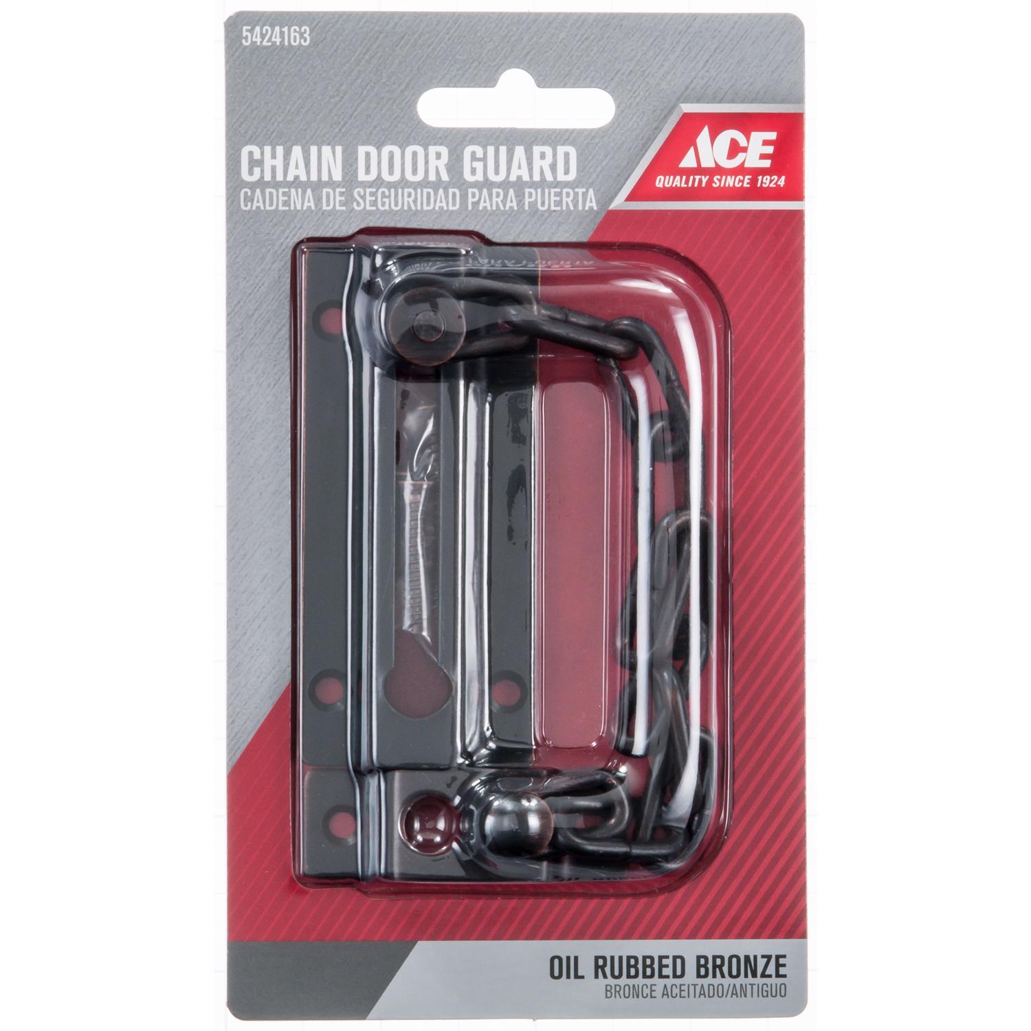 Ace 3.38 in. L Oil Rubbed Bronze Steel Chain Door Guard