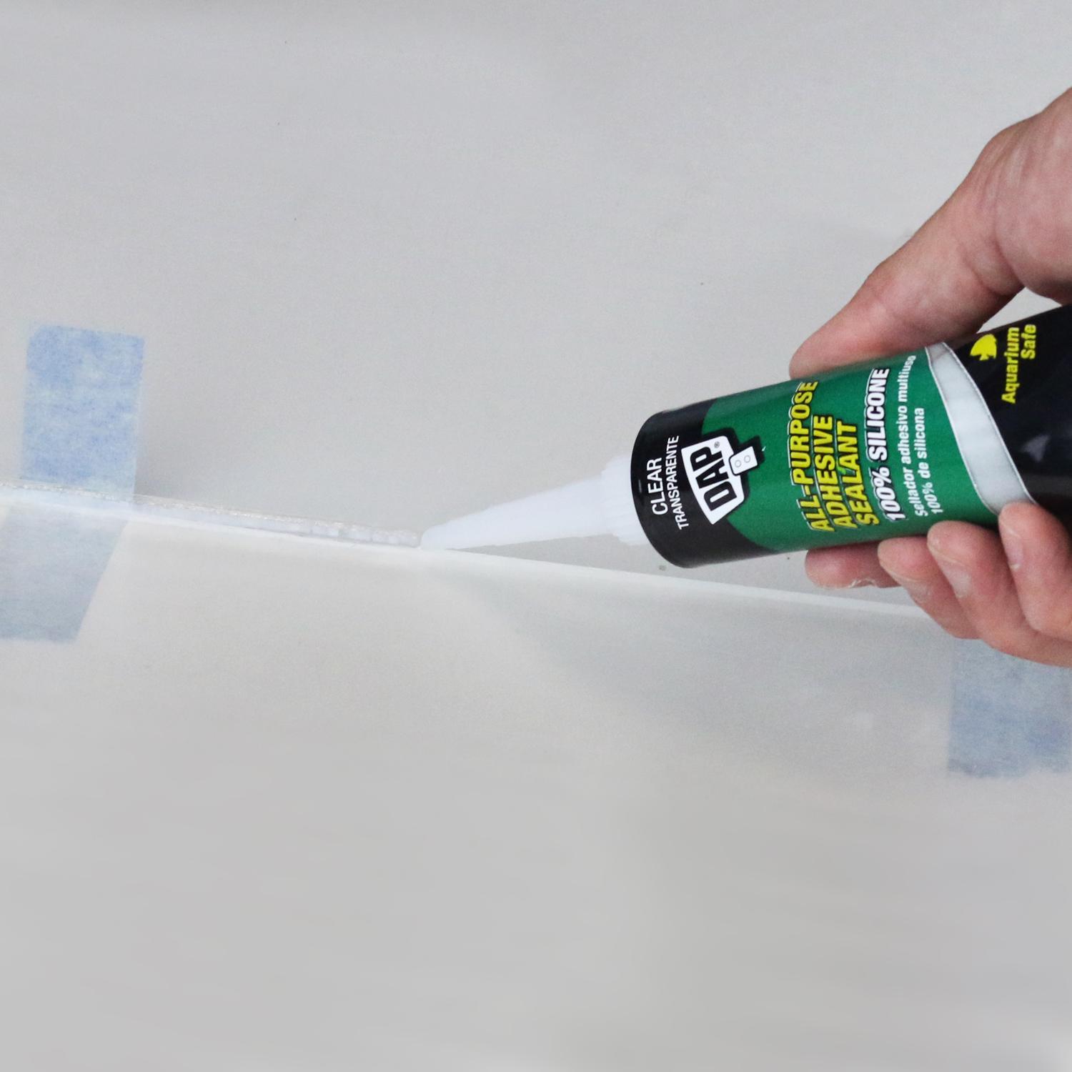 DAP Clear Silicone All Purpose Sealant and Adhesive 2.8 oz