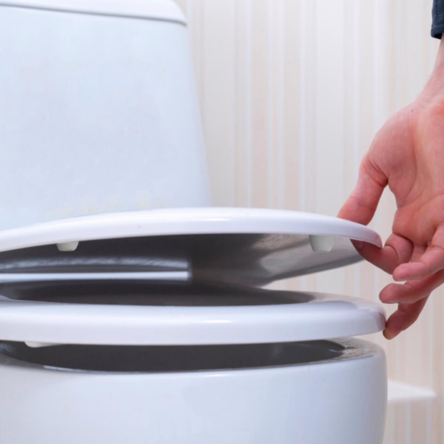 Ace Toilet Seat Bumpers White Plastic