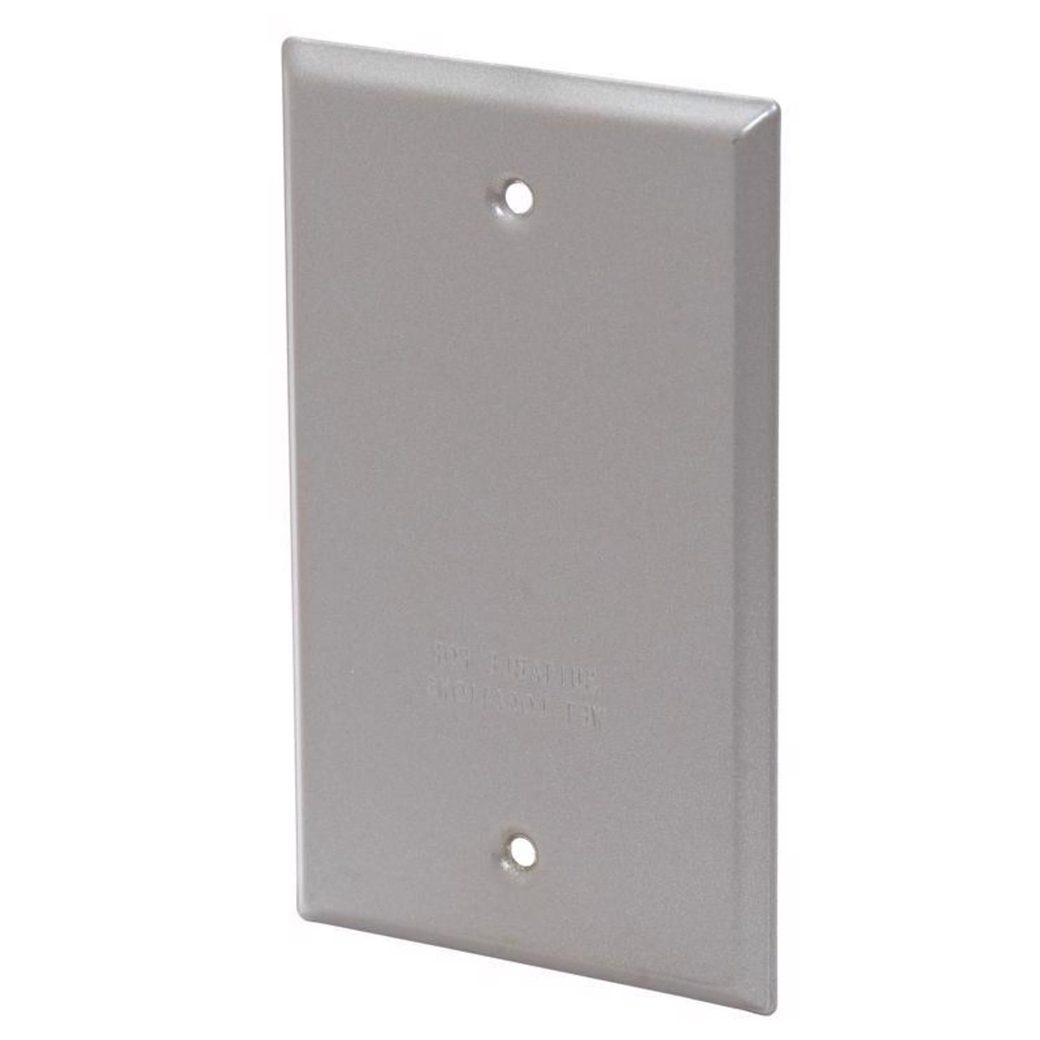 Sigma Engineered Solutions Rectangle Steel 1 gang 4.52 in. H X 2.77 in. W Flat Box Cover