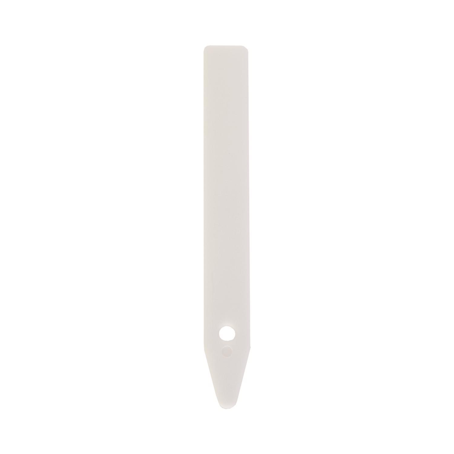 Panacea 4 in. H X 3.63 in. W X 0.5 in. D White Plastic Plant Label