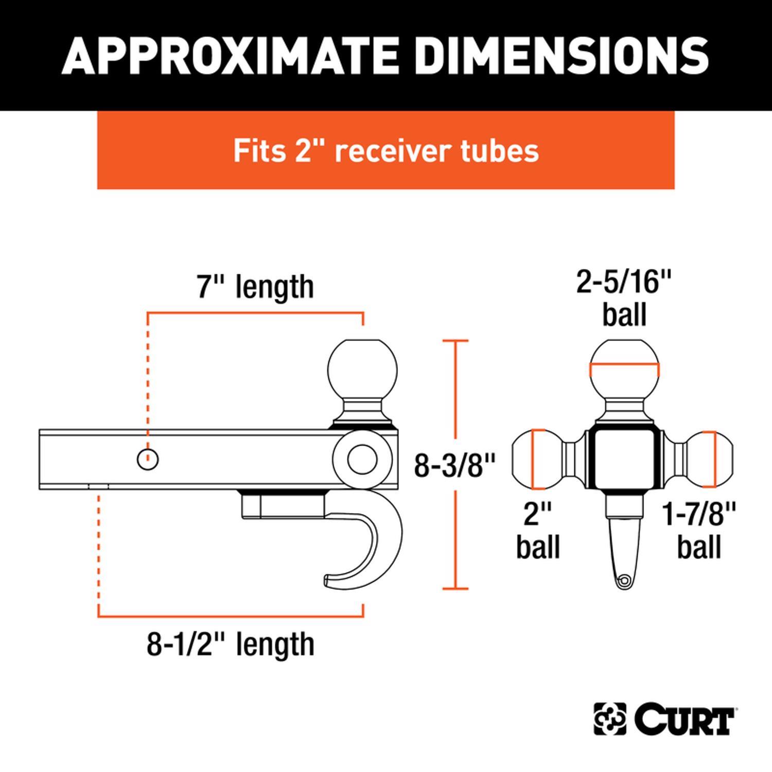 CURT Tri-Ball Mount