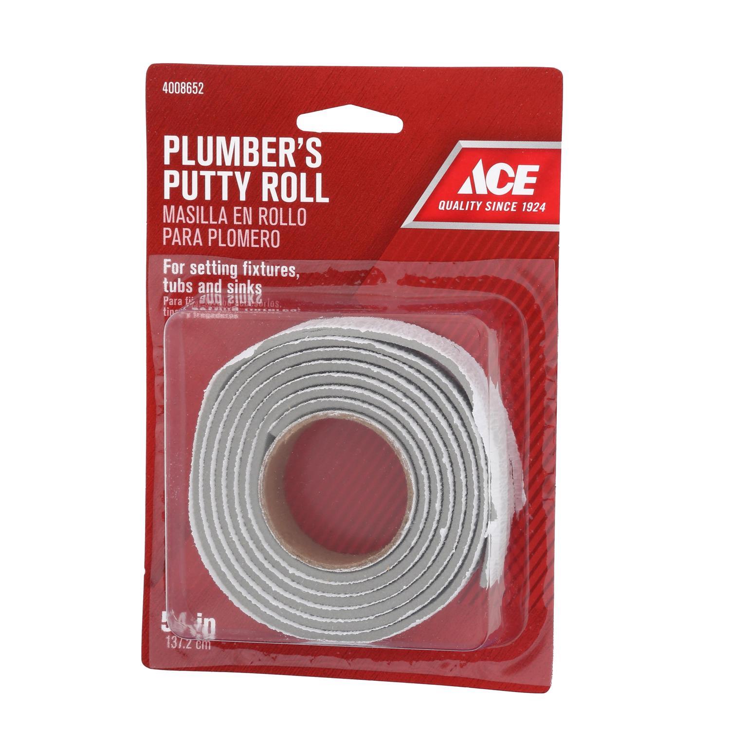 Ace White 3/4 in. W X 54 in. L Plumber's Putty Roll