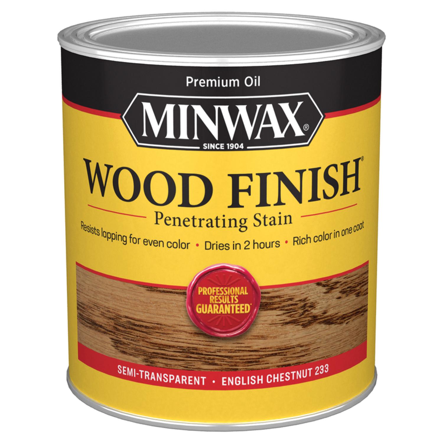 Minwax Wood Finish Semi-Transparent English Chestnut Oil-Based Penetrating Wood Stain 1 qt