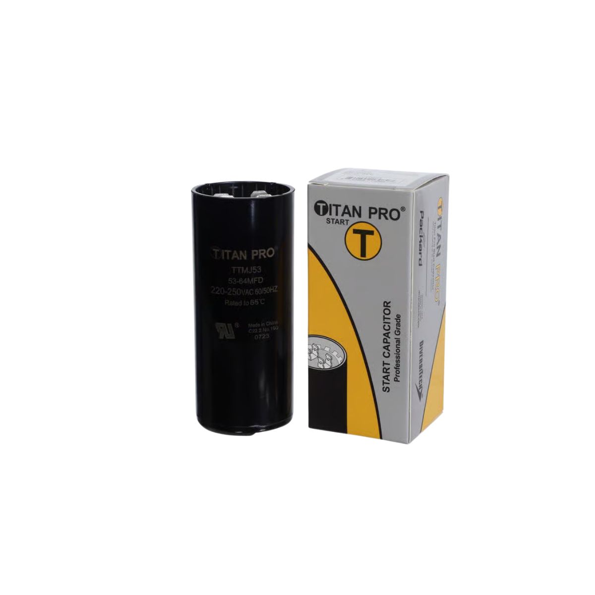 Titan Pro 53-64 MFD 250 V Round Start Capacitor