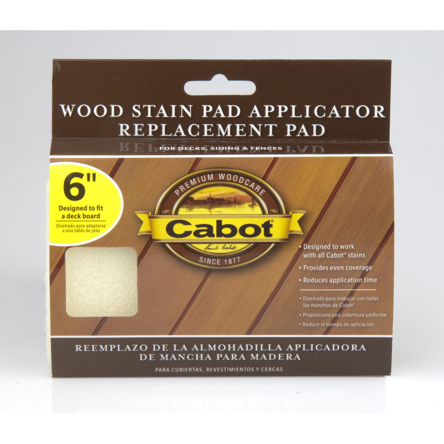 Cabot Refill 6 in. W Wood Stain Pad For Smooth Surfaces