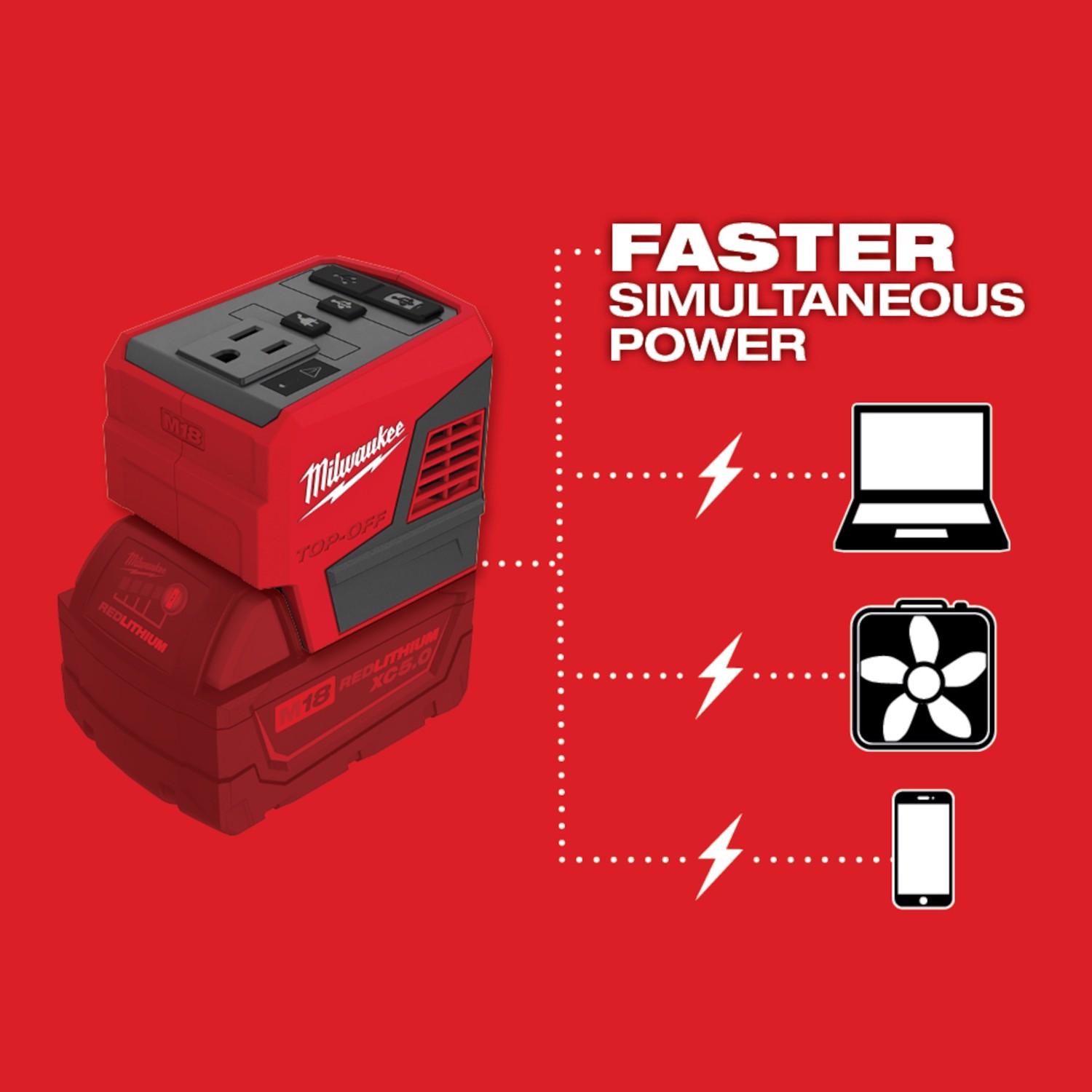 Milwaukee M18 Top-Off Lithium-Ion 175W Power Supply 1 pc