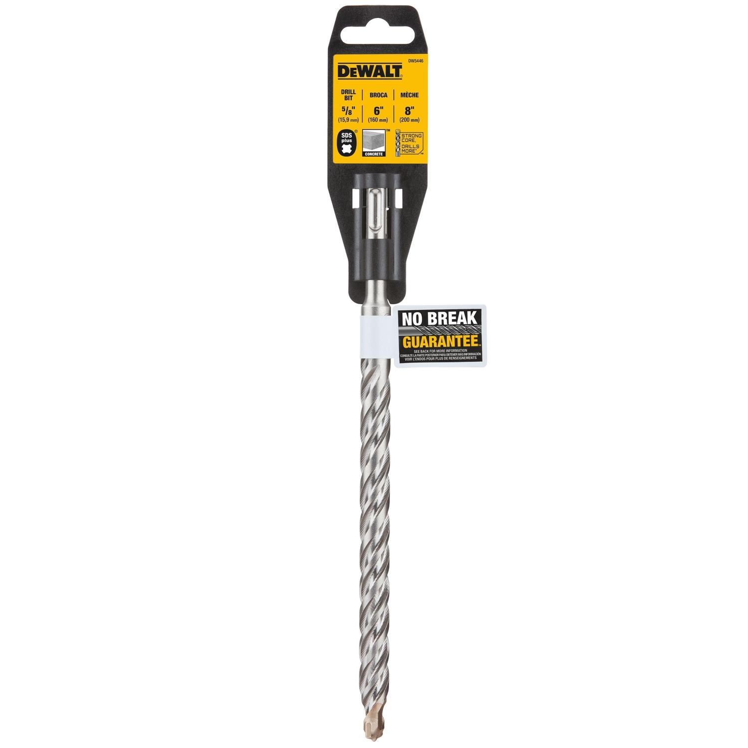 DeWalt 5/8 in. X 8 in. L Carbide Tipped Drill Bit SDS-Plus Shank 1 pc