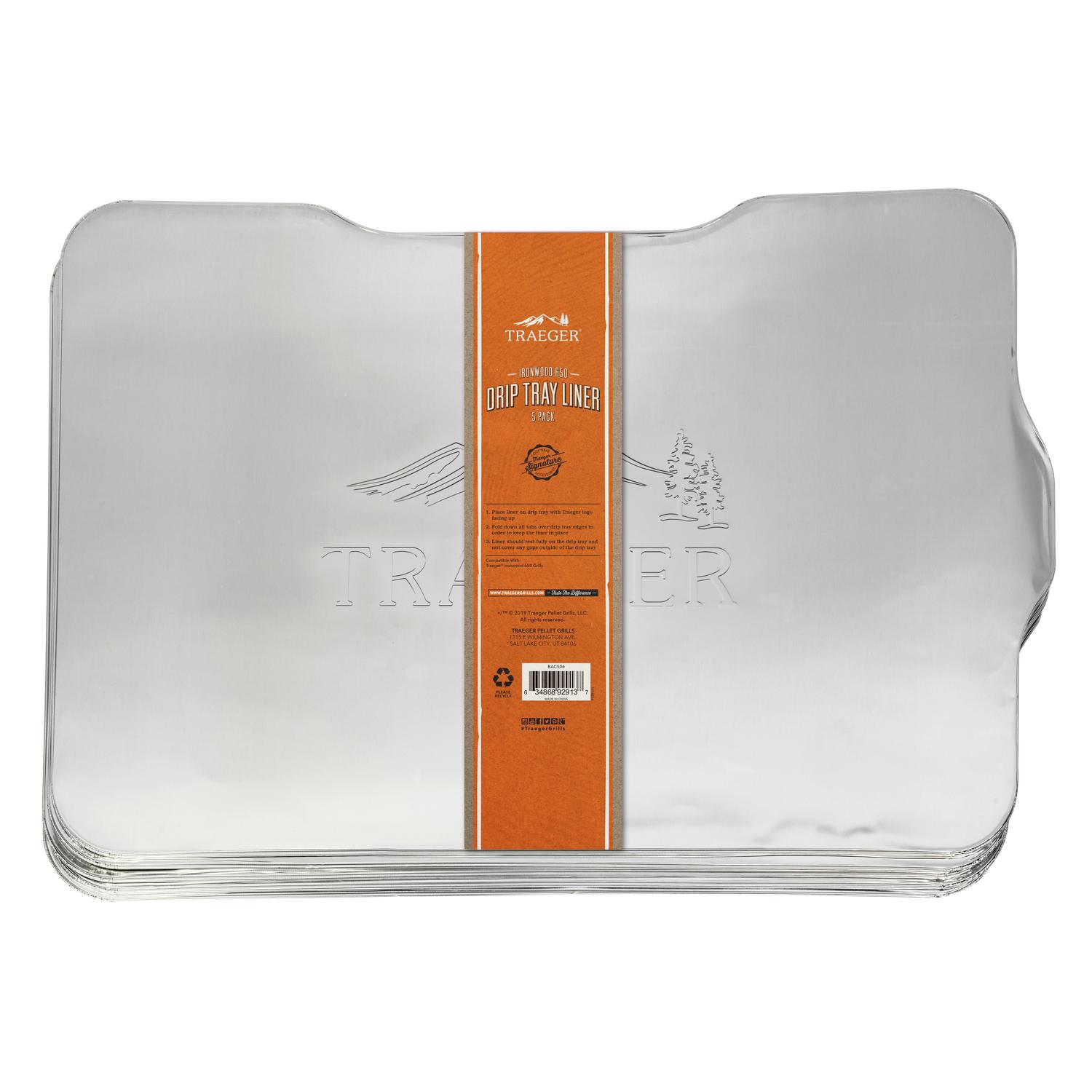 Traeger Aluminum Drip Tray Liner 21 in. L X 15.5 in. W For Traeger Ironwood 650