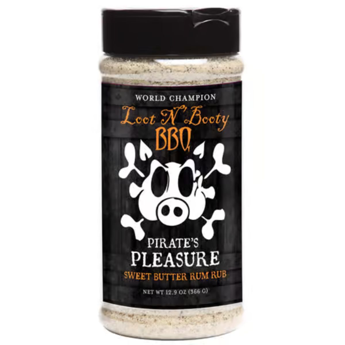 Loot N' Booty Pirates Pleasure Sweet Butter Rum BBQ Rub 12.9 oz.