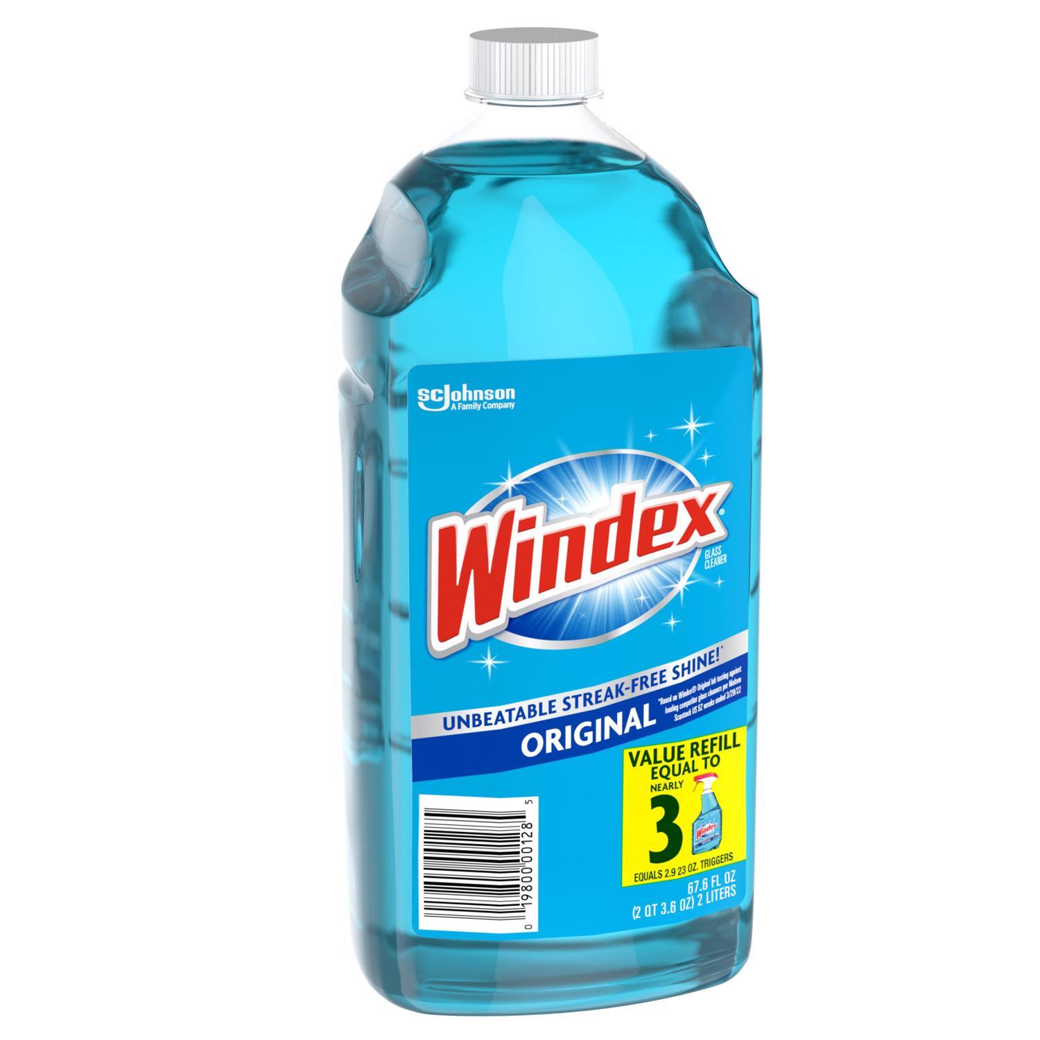 Windex Original No Scent Glass Cleaner Refill 67.6 oz Liquid