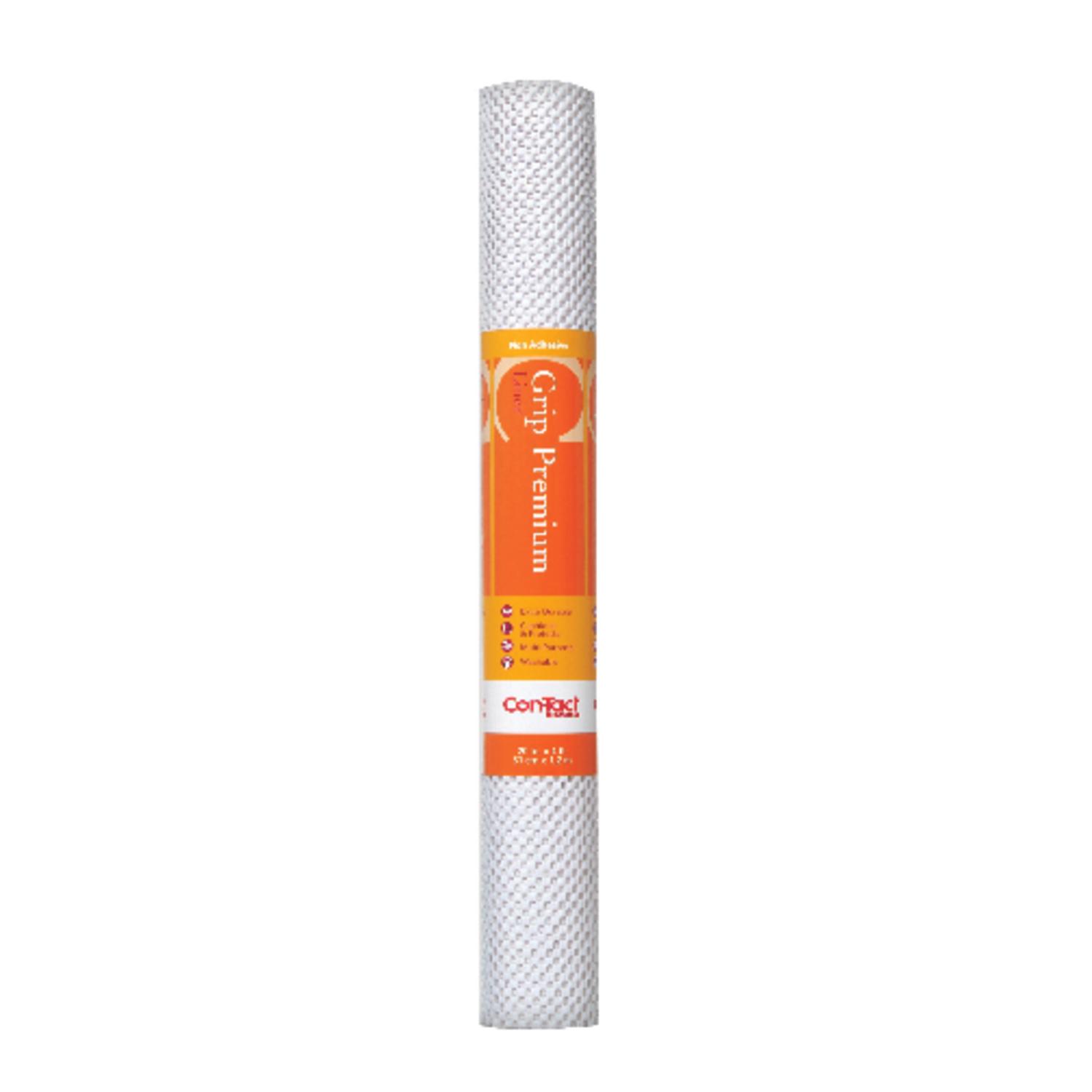 Con-Tact Grip Premium 4 ft. L X 20 in. W White Non-Adhesive Shelf Liner
