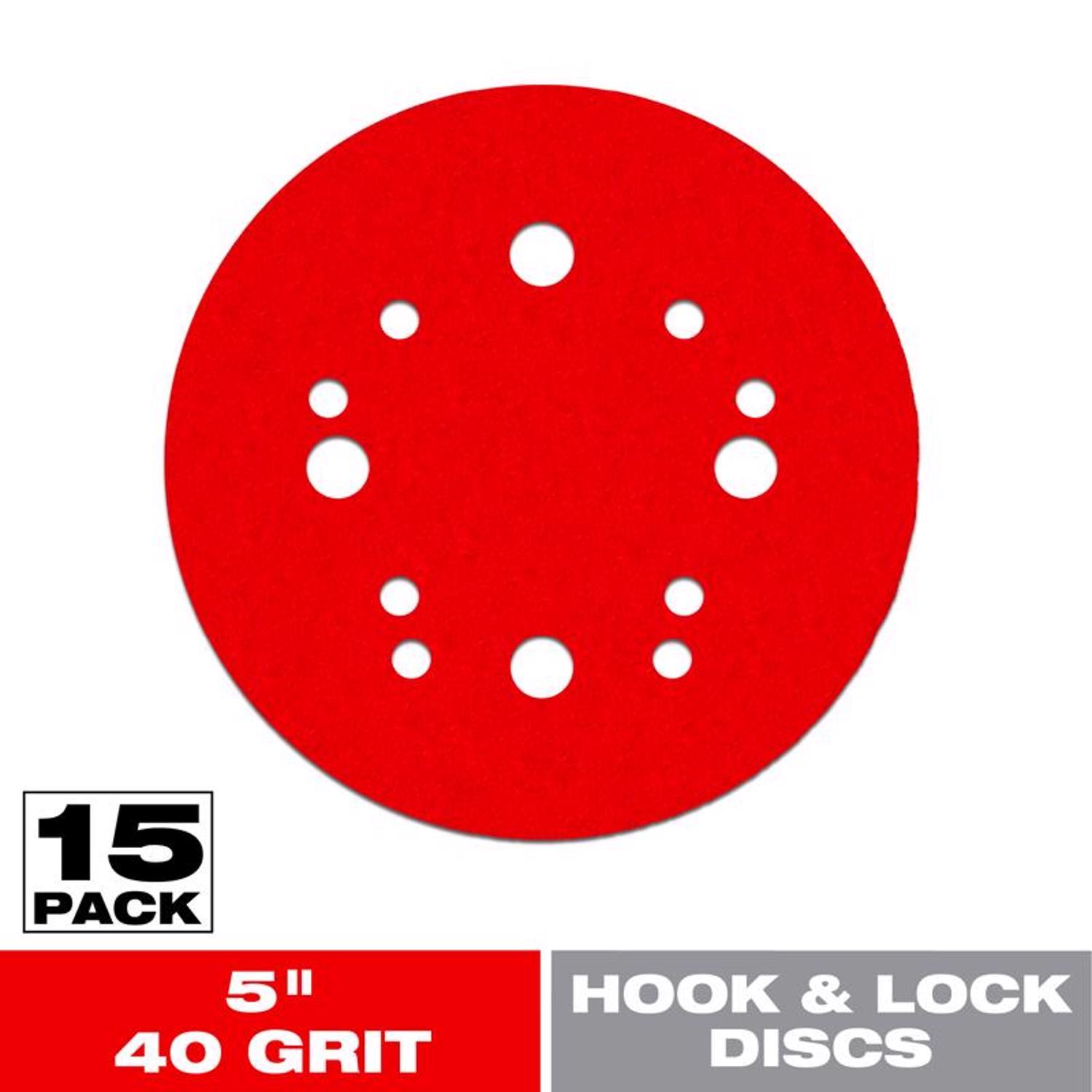 Diablo 5 in. Ceramic Blend Hook and Lock Sanding Disc 40 Grit Ultra Coarse 15 pk