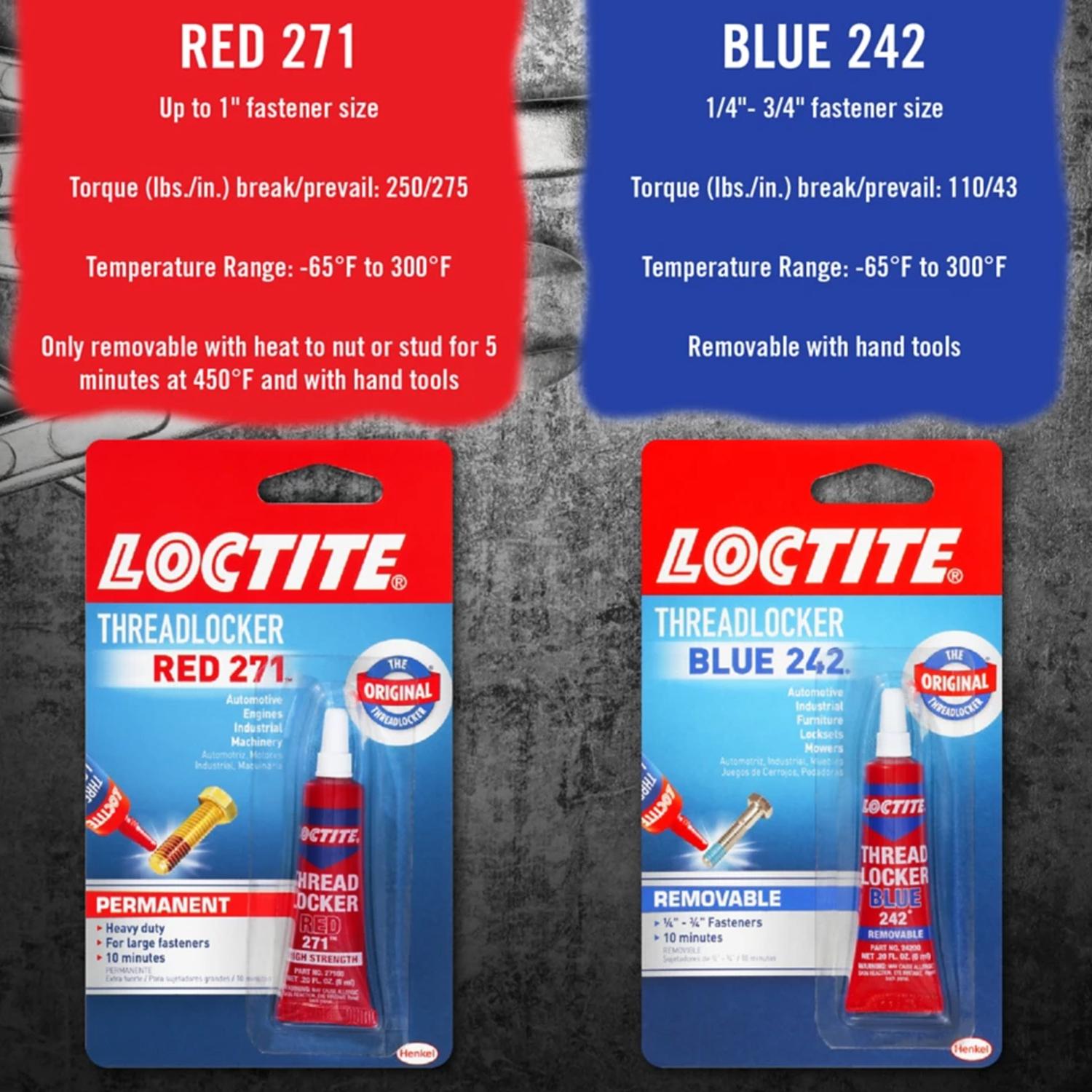 Loctite Threadlocker High Strength Threadlocker Liquid 0.2 oz