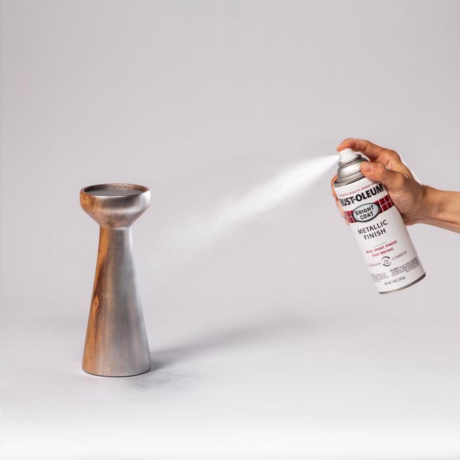 Rust-Oleum Stops Rust Metallic Aluminum Bright Coat Metallic Spray 11 oz