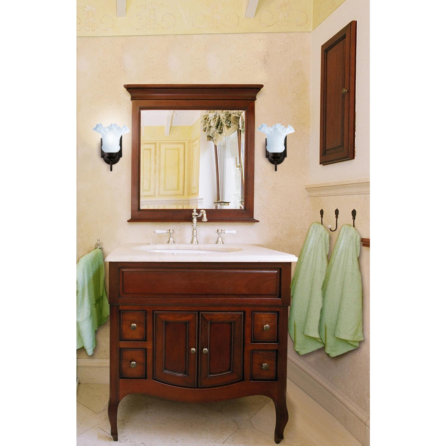 Westinghouse Vase White Glass Lamp Shade 1 pk