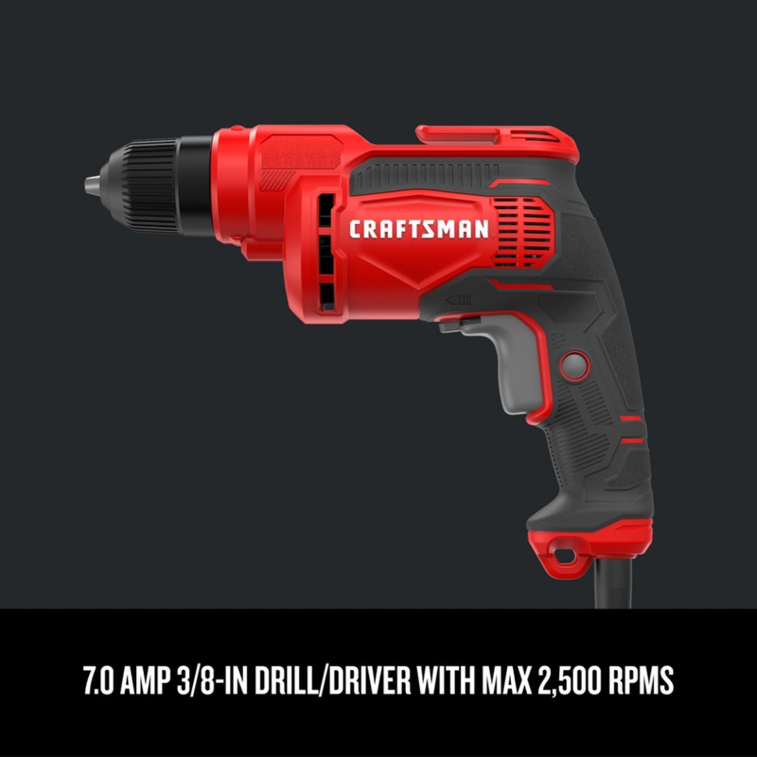 CRAFTSMAN 7 amps 3/8 in. Corded Drill Driver