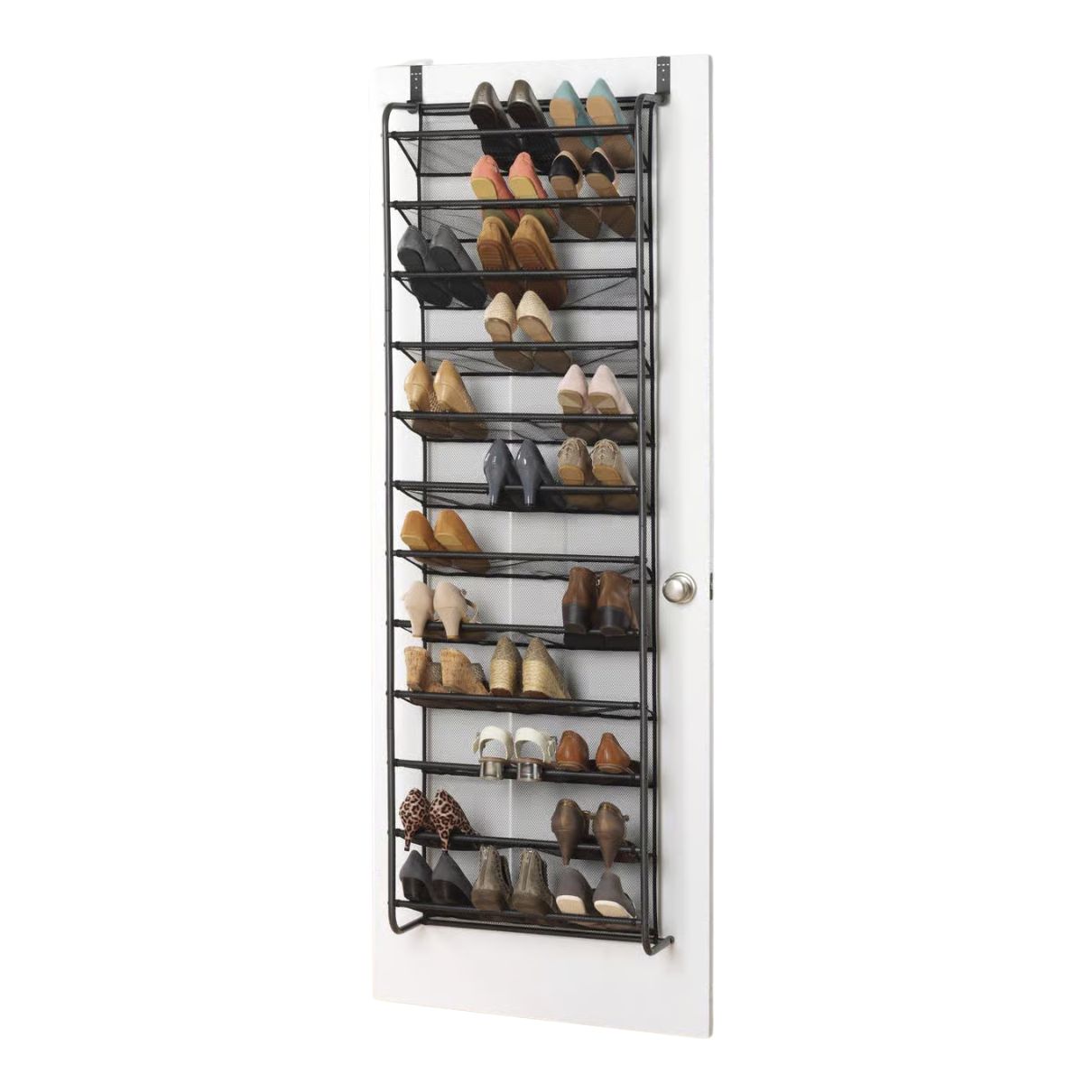 Whitmor 69 in. H x 21.63 in. W x 7.5 in. L Metal Hanging Shoe Organizer