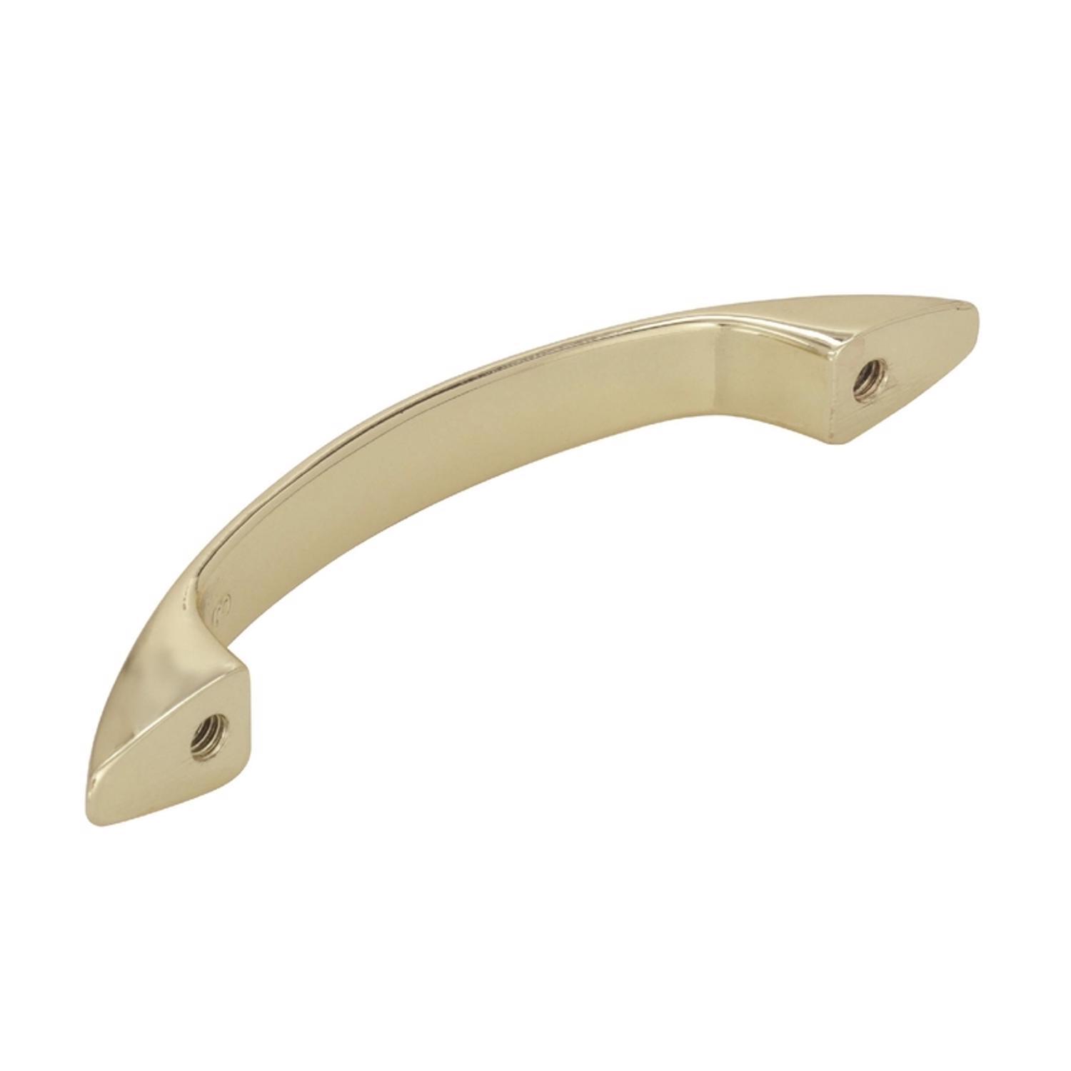 Amerock Allison Cabinet Pull 3 in. Polished Brass 1 pk
