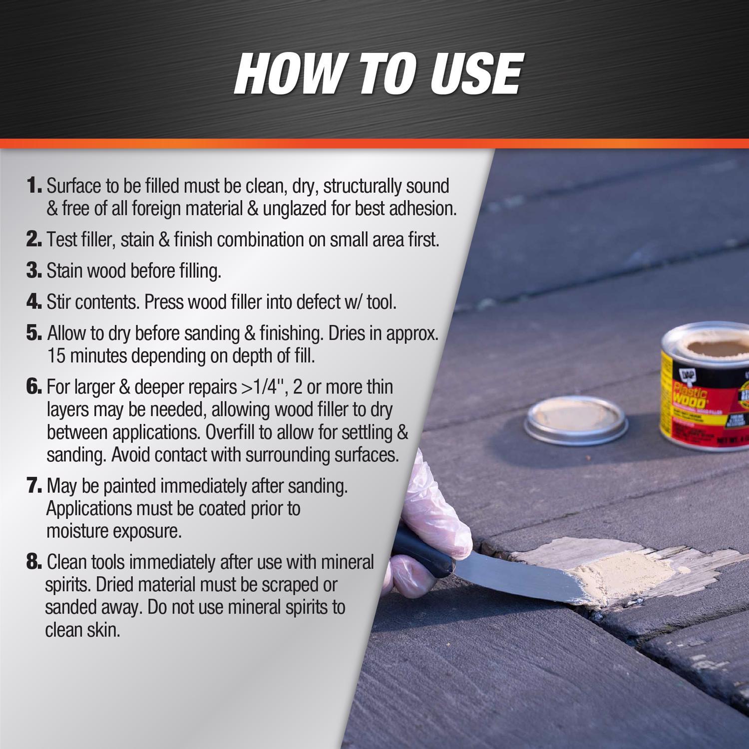 DAP Plastic Wood Natural Wood Filler 4 oz