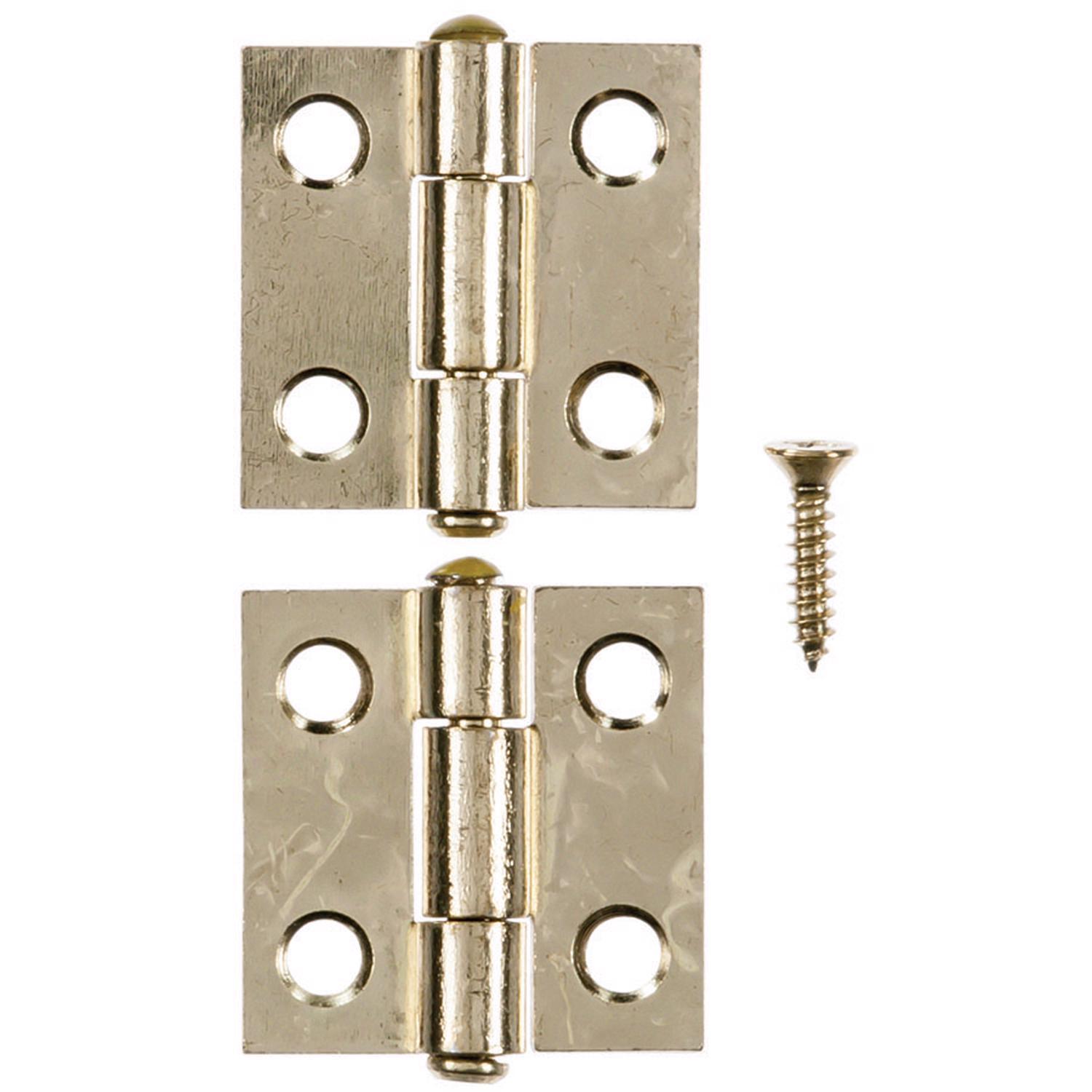 Ace 2.75 in. W X 1 in. L Bright Brass Brass Narrow Hinge 2 pk
