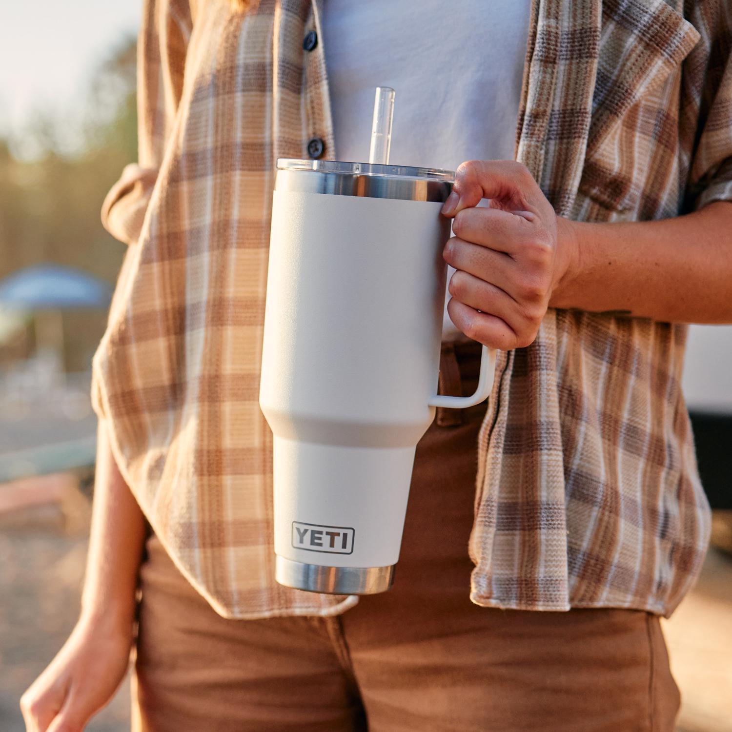 YETI Rambler 42 oz White BPA Free Straw Mug
