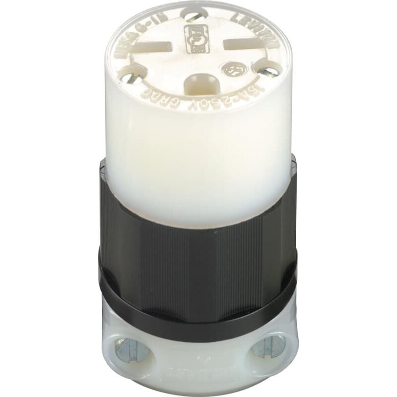 Leviton Industrial Nylon Grounding Connector 6-15R 18-10 AWG 2 Pole 3 Wire