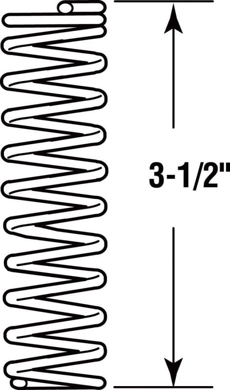 Prime-Line 3-1/2 in. L X 1 in. D Compression Spring 2 pk