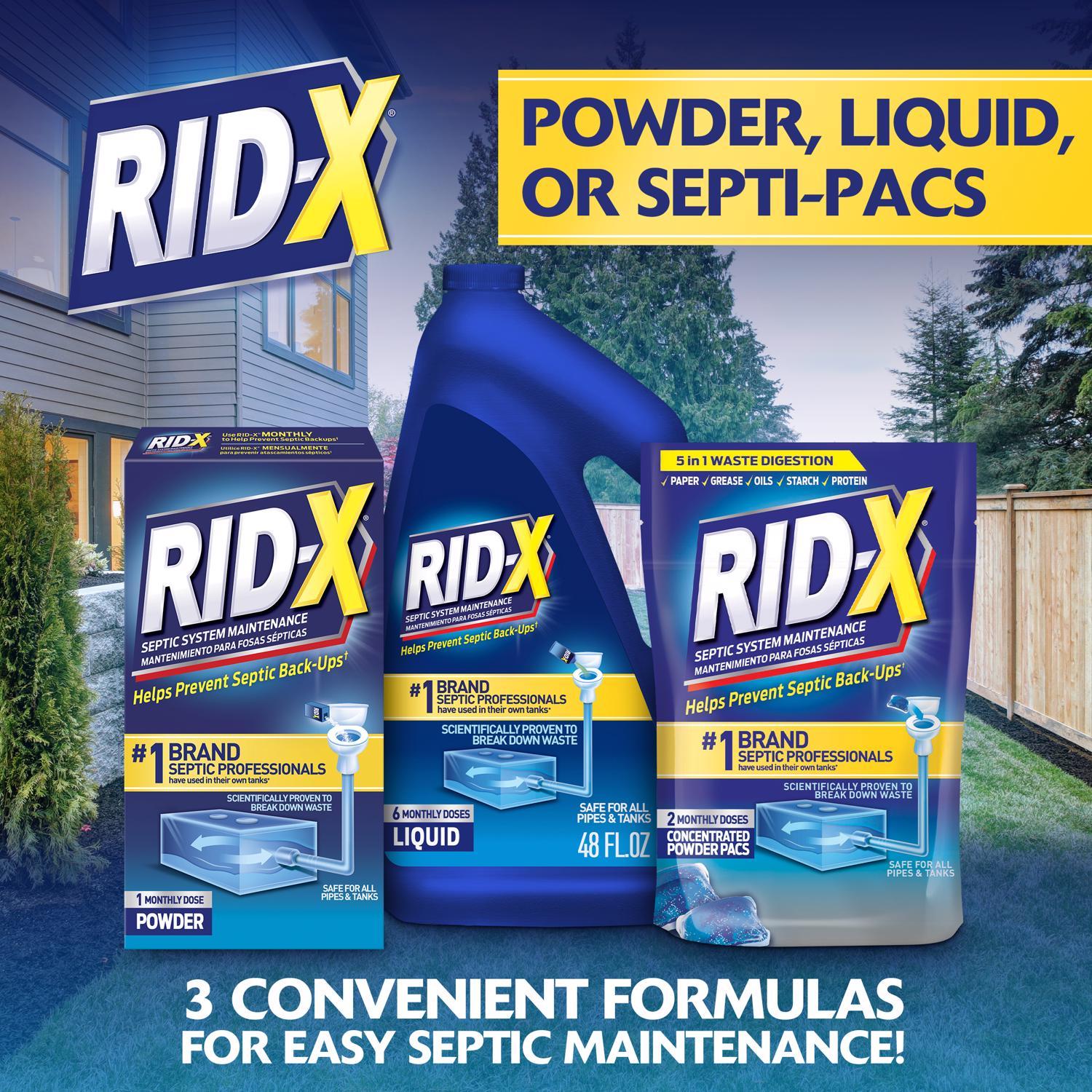 RID-X Pouches Septic System Treatment 3.2 oz