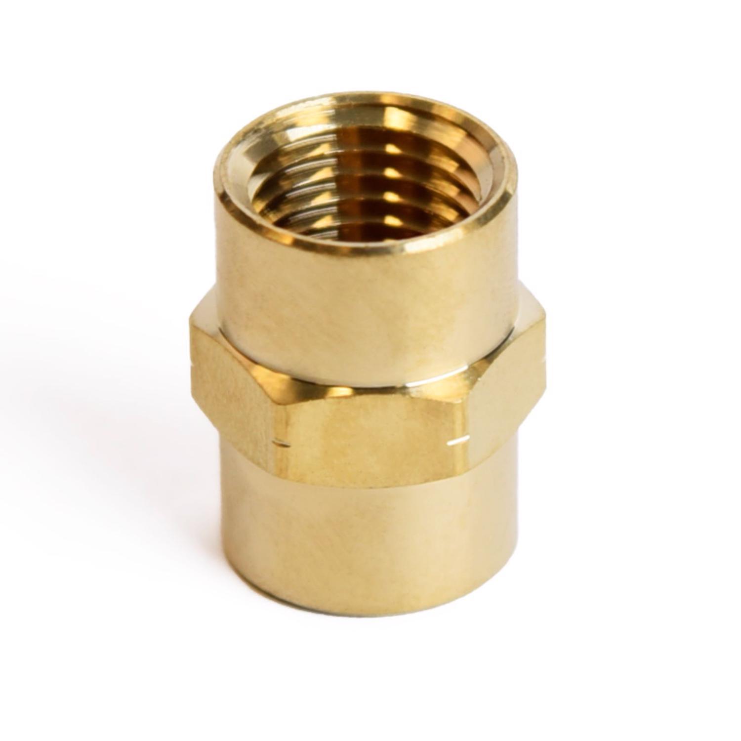 ATC 1/4 in. FPT 1/4 in. D FPT Brass Coupling