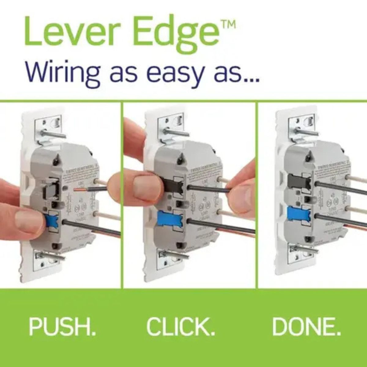 Leviton Lever Edge15 Amp 125-Volt Self Test Tamper 3 Pack