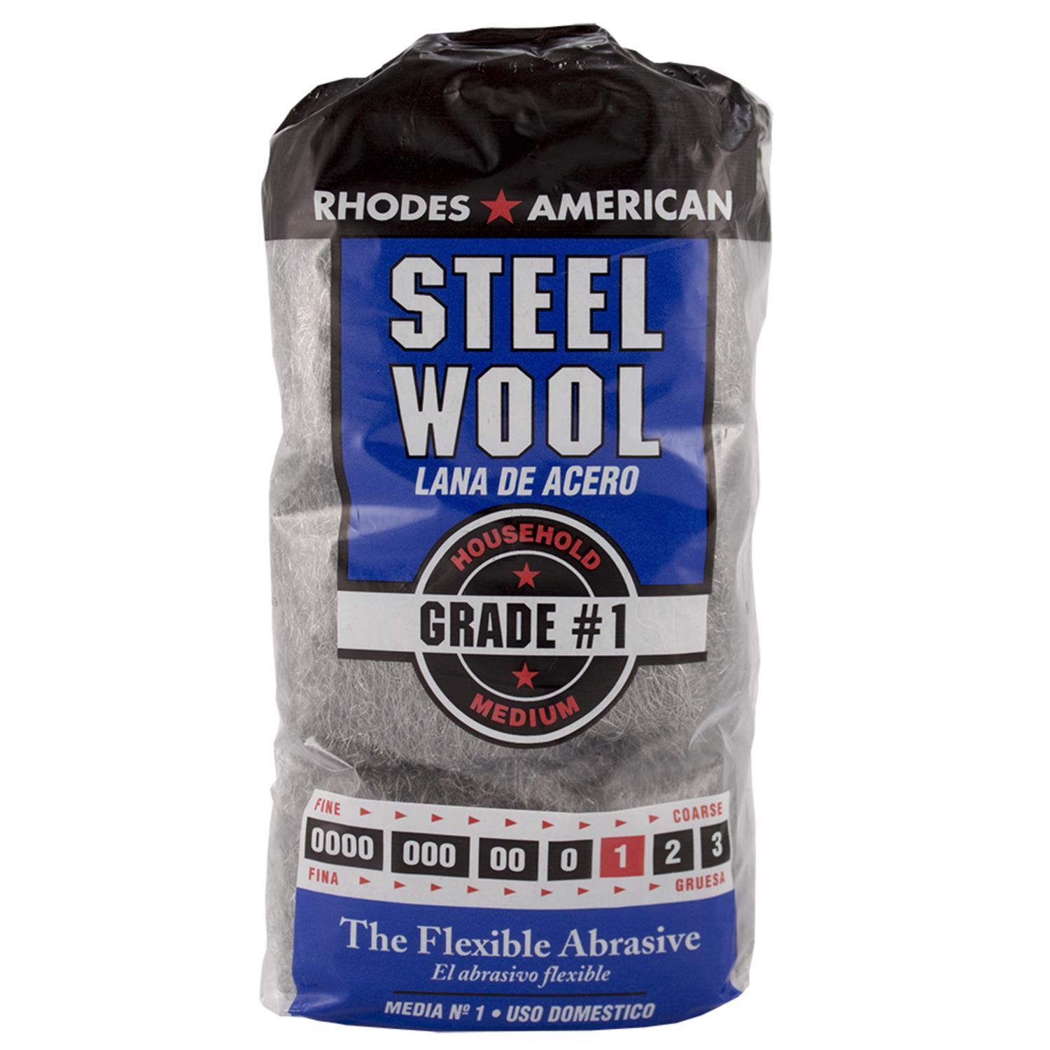 Rhodes American 1 Grade Medium Steel Wool Pad 12 pk