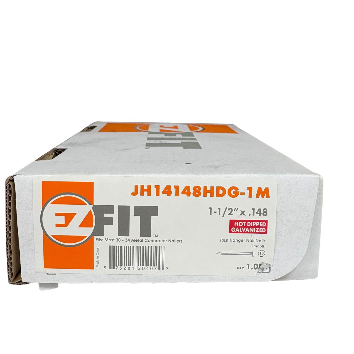 EZ FIT JH14148HDG-1M 1-1/2x148 34DG PAPER TAPE JOIST HANGER NAIL HDG